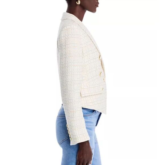 NWT Veronica Beard DIEGO DICKEY JACKET
COLOR IVORY MULTI Tweed Dickey Size 14 - Picture 9 of 16